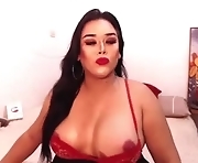 webcam sex with slutty shemale, sexy curvy body and big tits